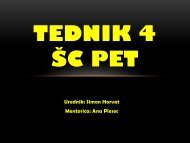 TEDNIK 4 ŠC PET