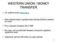 WESTERN UNION / MONEY TRANSFER