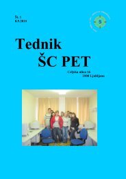 Tednik ŠC PET