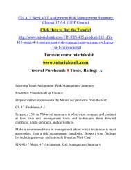 FIN 415 Week 4 LT Assignment Risk Management Summary Chapter 17 A-1 (UOP Course).pdf