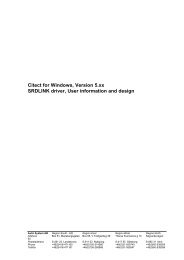 Citect for Windows Version 5.xx SRDLINK driver User information and design