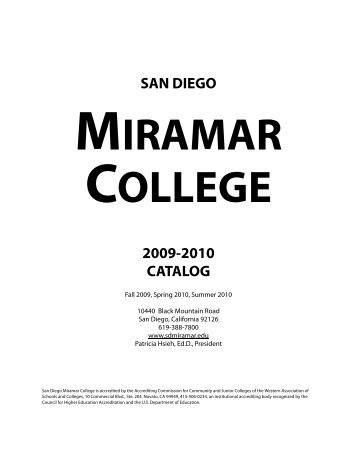 MIRAMAR COLLEGE