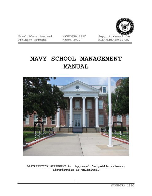 NAVY SCHOOL MANAGEMENT MANUAL