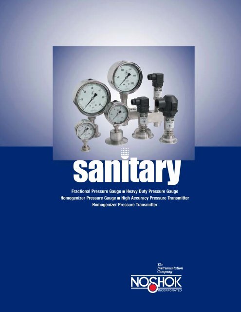 NOSHOK Sanitary Pressure Gauge Catalog - DFS Gauges