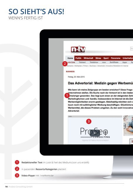 Proseo-Consulting Advertorials mit Echtzeit-Personalisierung