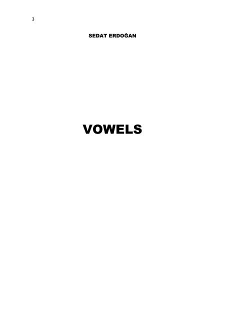 VOWELS