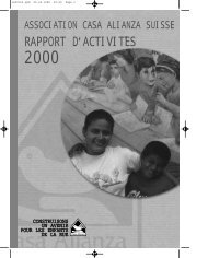 RAPPORT D,ACTIVITE S - Casa Alianza Suisse