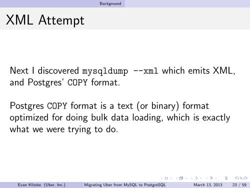 Migrating Uber from MySQL to PostgreSQL