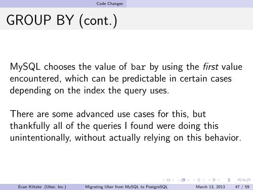 Migrating Uber from MySQL to PostgreSQL