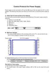 Control Protocol for Power Supply - ELV