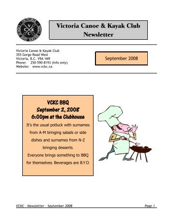 September - Victoria Canoe and Kayak Club