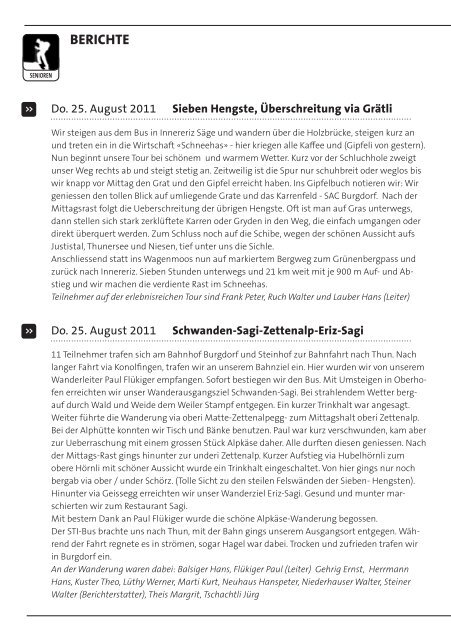 SAC Bulletin 4_11 1.1.indd - beim SAC Burgdorf