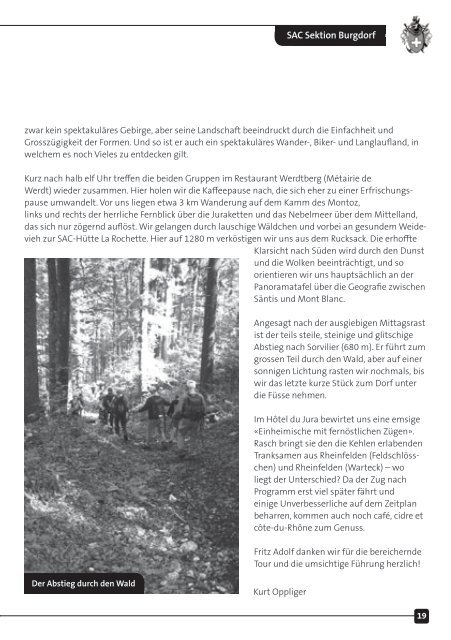 SAC Bulletin 4_11 1.1.indd - beim SAC Burgdorf