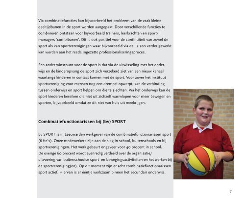 Combinatiefunctionarissen (bv) SPORT in Leeuwarden en hun werk