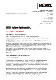 Fraktionssplitter 7 - DIE LINKE. Kreisverband Salzlandkreis