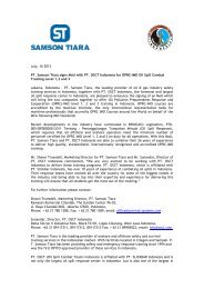 Press Release IMO PTST - PTOSCT_Rev4 - Samson Tiara