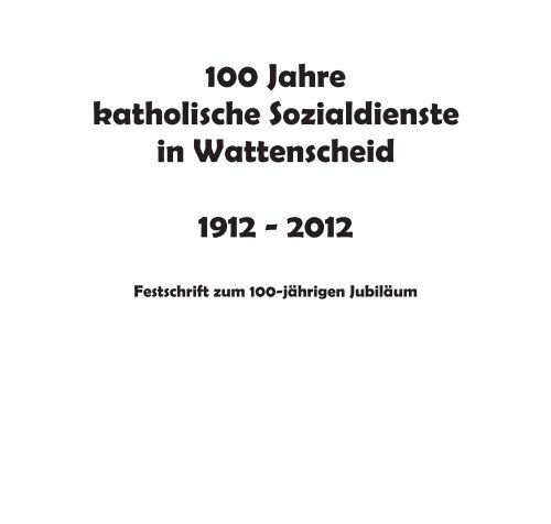 100 Jahre Sozialdienste