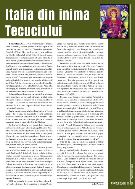 Revista Nr. 30-31 - descarca - AICI (format pdf) - RO.AS.IT ...