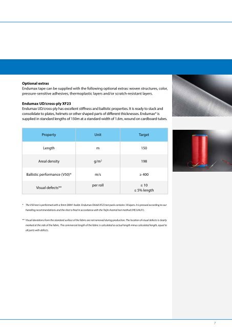 Endumax – an ultra-strong thin tape with a high modulus