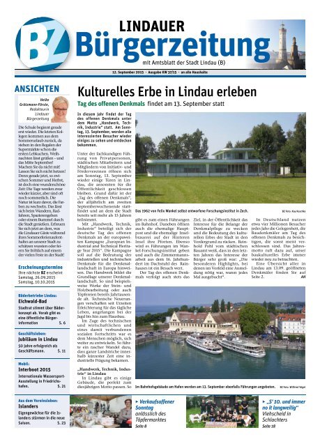 12.09.2015 Lindauer Bürgerzeitung
