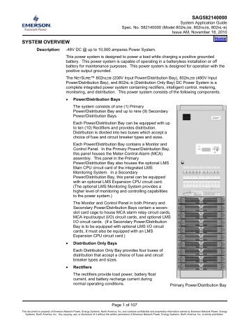 NetSure 802 Application Guide - Emerson Network Power