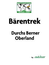 Bärentrek Durchs Berner Oberland - Outdoor Magazin
