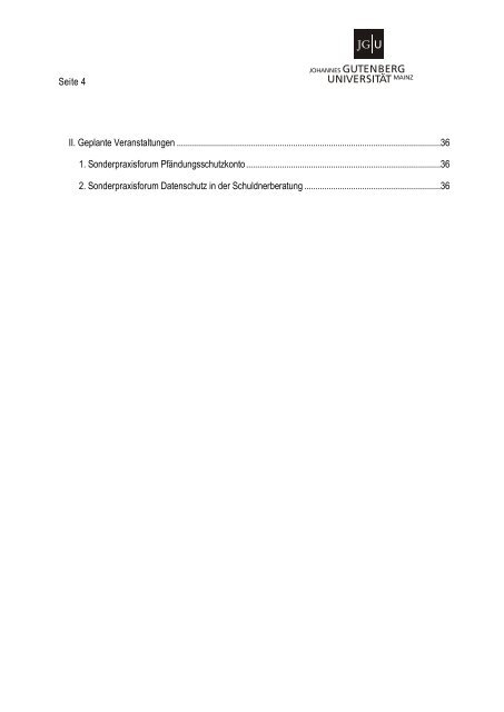 Jahresbericht 2009 Jahresplanung 2010/2011 - Forschungs- und ...