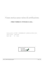 Visura storica senza valore di certificazione