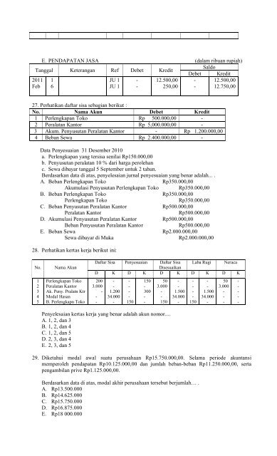 soal ekonomi tryout 7 â paket a - ASOSIASI GURU EKONOMI ...