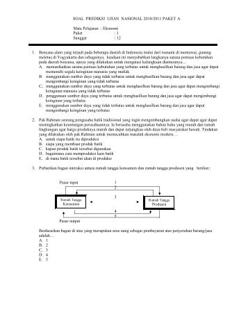 Soal Ekonomi Tryout 5 â Paket B - ASOSIASI GURU EKONOMI ...