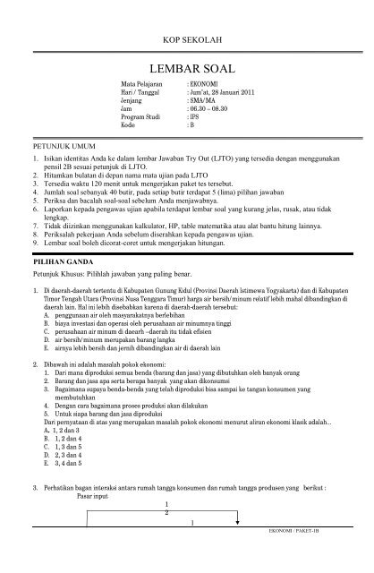 Download Soal Pilihan Ganda Jurnal Penutup PNG