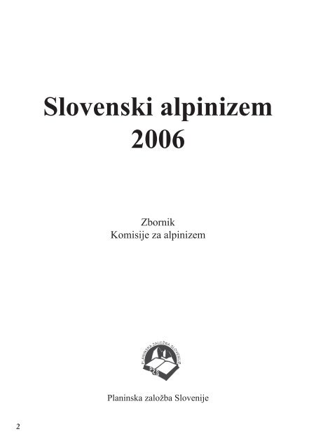 SLOVENSKI ALPINIZEM 2006