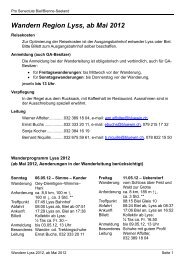 Wandern Region Lyss, ab Mai 2012 - Pro Senectute Biel/Bienne ...