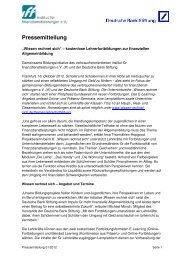 Pressemitteilung - Deutsche Bank Stiftung