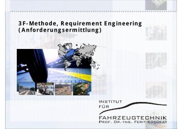 3F-Methode, Requirement Engineering (Anforderungsermittlung)