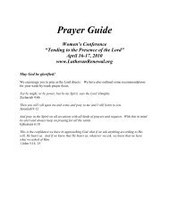 Prayer Guide