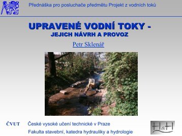 UPRAVENÉ VODNÍ TOKY -