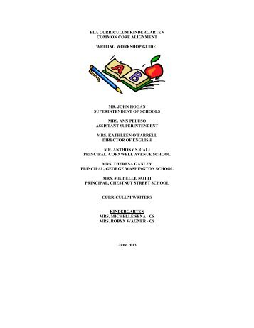 ela writing kindergarten curriculum 2013 - West Hempstead Union ...