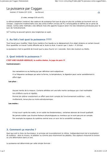 La puissance par Coggan