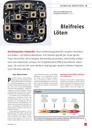 Bleifreies Löten - Ems-Chemie