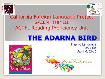 THE ADARNA BIRD