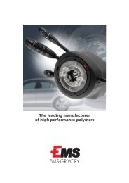 The leading manufacturer of high-performance ... - Ems-Chemie