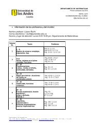 Santa Fe de BogotÃ¡ D - Departamento de MatemÃ¡ticas, Universidad ...