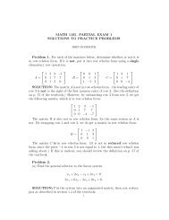 MATH 1105, PARTIAL EXAM 1 SOLUTIONS TO PRACTICE ...