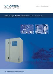 Excor Apodys - AC UPS system - Emerson Network Power
