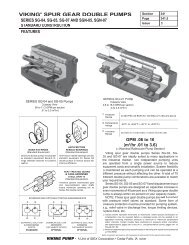 VIKING SPUR GEAR DOUBLE PUMPS