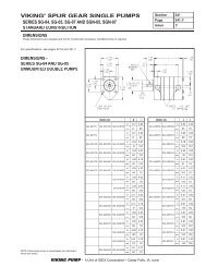 VIKING SPUR GEAR SINGLE PUMPS