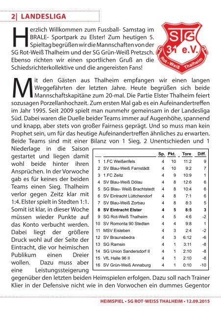 heimspiel 2015/16 - 5. Spieltag