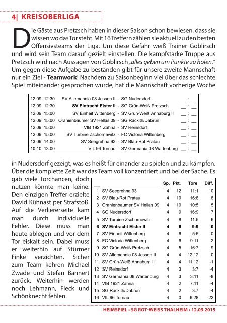 heimspiel 2015/16 - 5. Spieltag