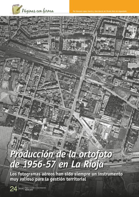 Producción de la ortofoto de 1956-57 en La Rioja